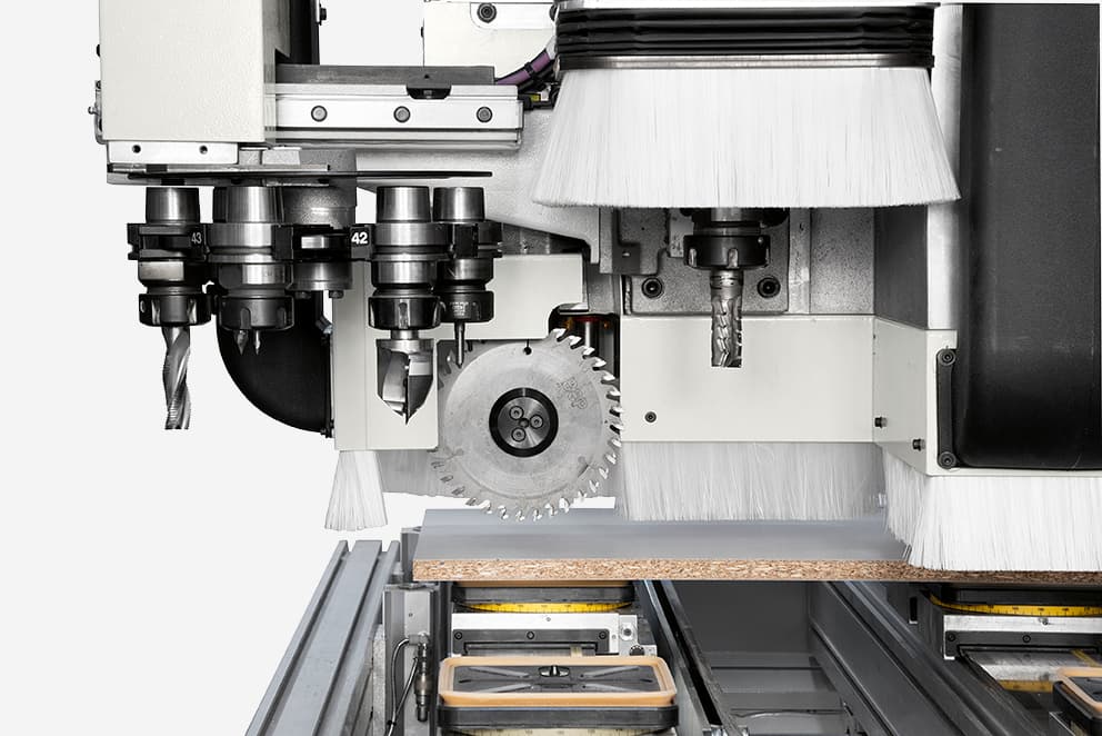 Werkzeugwechsler der CNC-Fräse Morbidelli Author M600